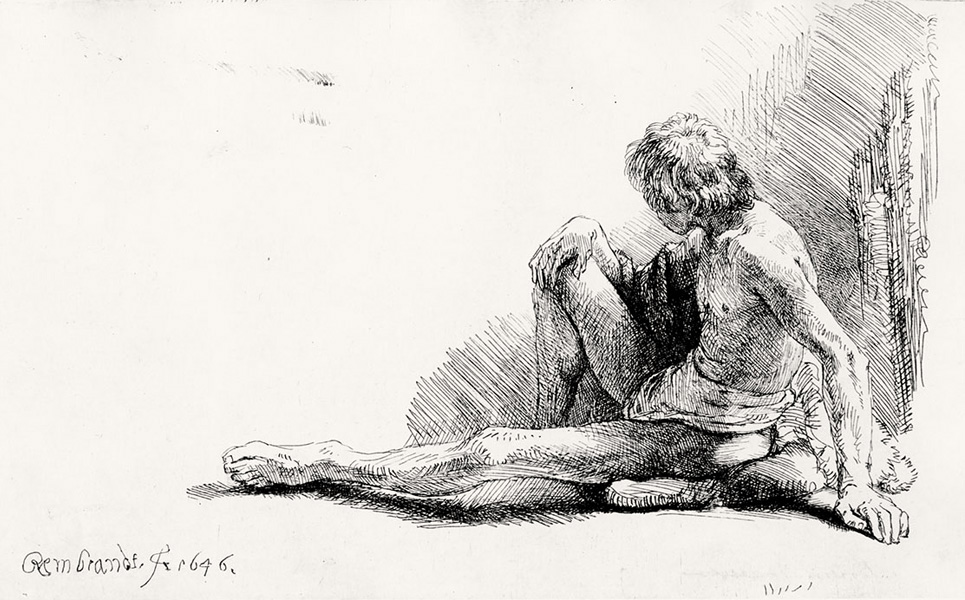 Eau-forte de de Rembrandt