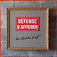 63 - Défense d'afficher des œuvres d'art