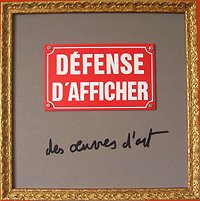 63 - D&eacute;fense d'afficher des uvres d'art